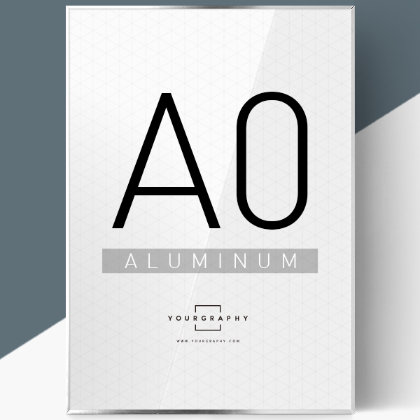 알루미늄 액자 플랫 유광실버 A0