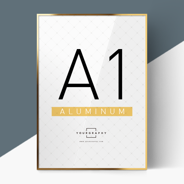 알루미늄 액자 플랫 유광골드 A1