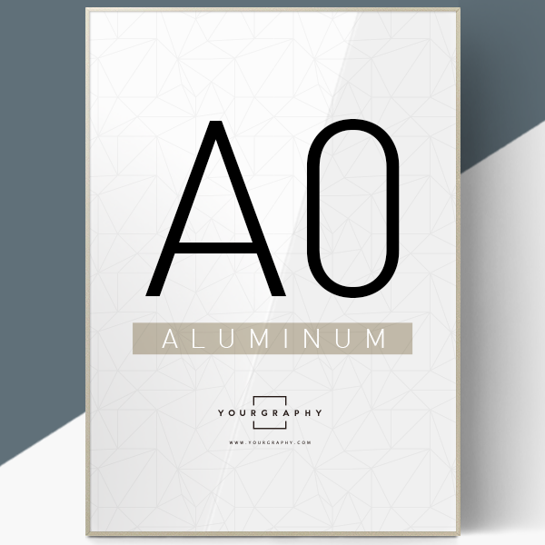 알루미늄 액자 플랫 샴페인골드 A0