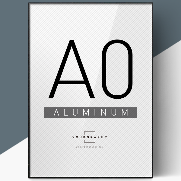 알루미늄 액자 플랫 매트블랙 A0