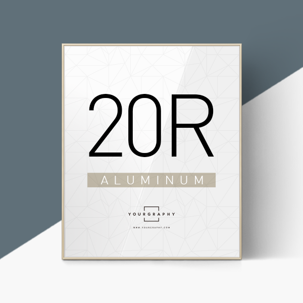 알루미늄 액자 라운드 샴페인골드 20R (20x24인치)