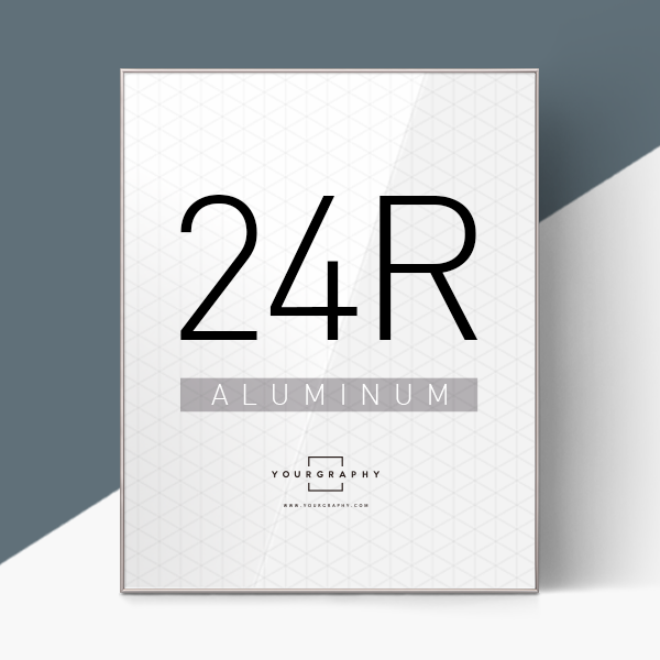 알루미늄 액자 라운드 그라파이트 24R (24x30인치)