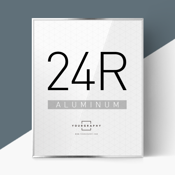 알루미늄 액자 플랫 유광실버 24R (24x30인치)