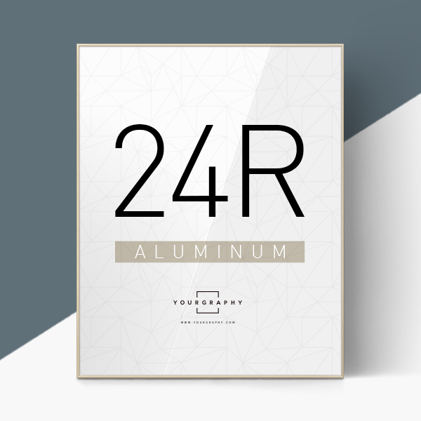알루미늄 액자 라운드 샴페인골드 24R (24x30인치)