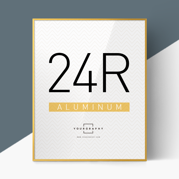 알루미늄 액자 플랫 무광골드 24R (24x30인치)