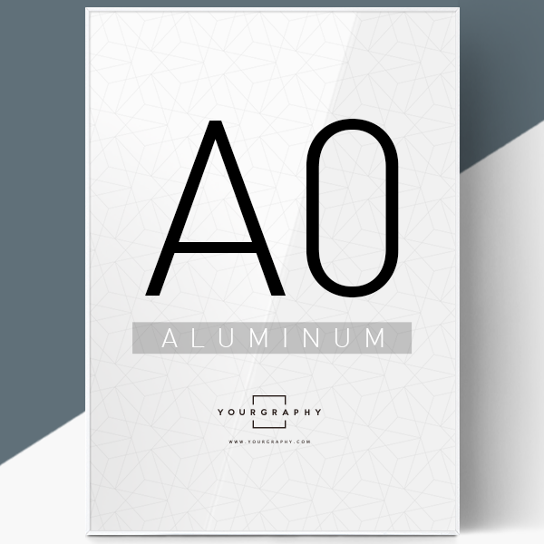 알루미늄 액자 플랫 화이트 A0