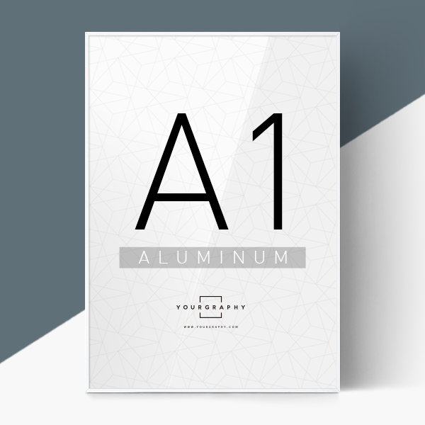 알루미늄 액자 플랫 화이트 A1